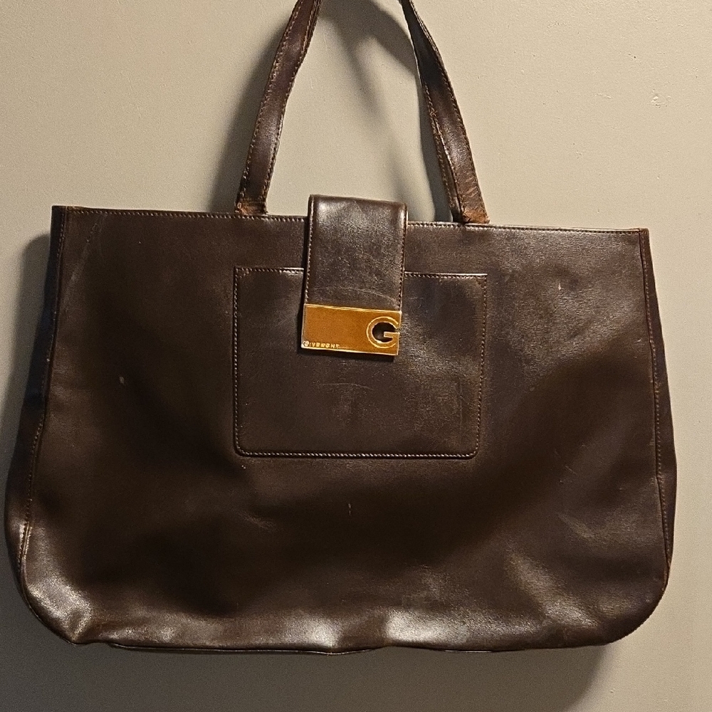 Givenchy Rehab Brown Leather Tote Bag